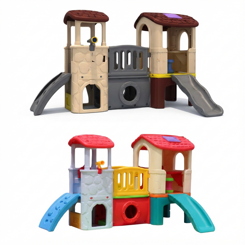 Park Playground Structure Factory - Large Kids Slide Swing Climbing Tower