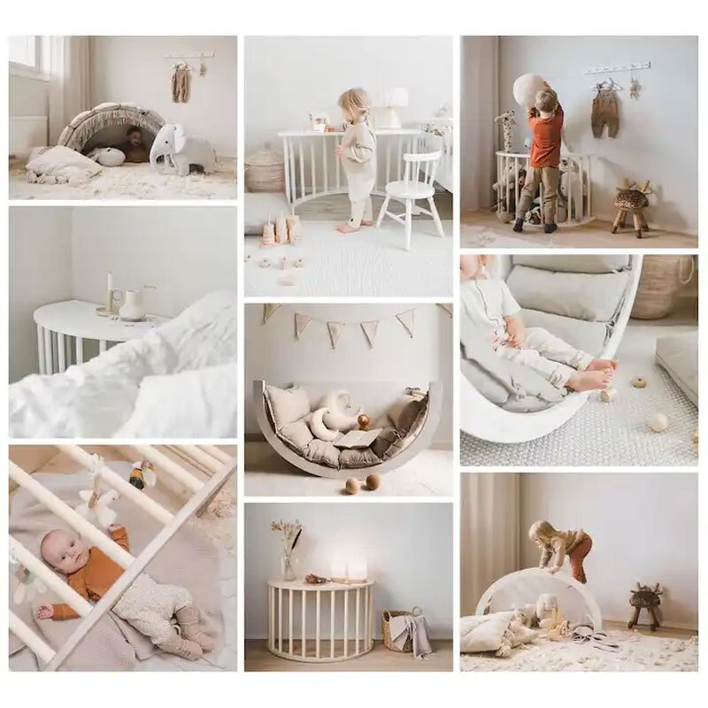 Balance Board Factory - Montessori Wobble Rainbow Board Wooden Educational Toy