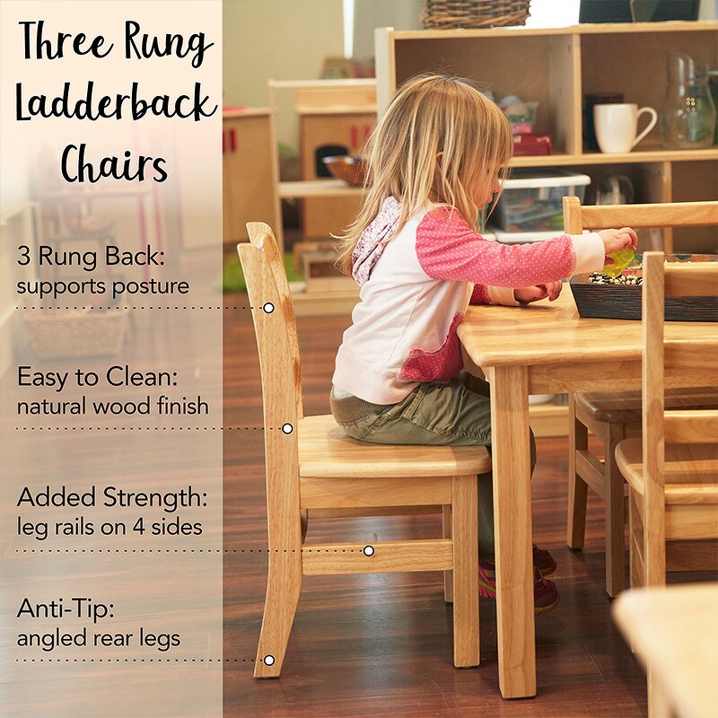 Chair Table Combo Set Factory - Preschool Wooden Daycare Furniture Montessori