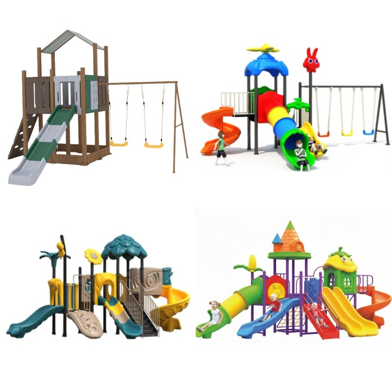 Children Playground Equipment Factory - Complete Set Outdoor Slide Climbing Wall