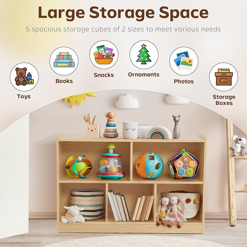 Toy Cabinet Factory - Modern Montessori with Drawers Preschool Storage