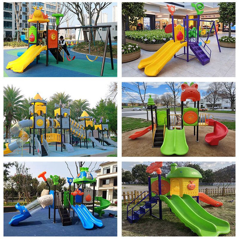 Outdoor Playground Set Factory - Multi Functional Large Slide Swing Tower