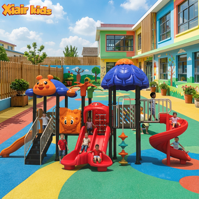 Kindergarten Playground Equipment Factory - Custom Slide Swing Climbing Tower