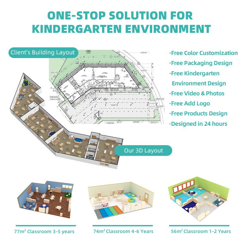 Portable Crib Factory - Montessori 3 in 1 Folding with Wheels Daycare Furniture