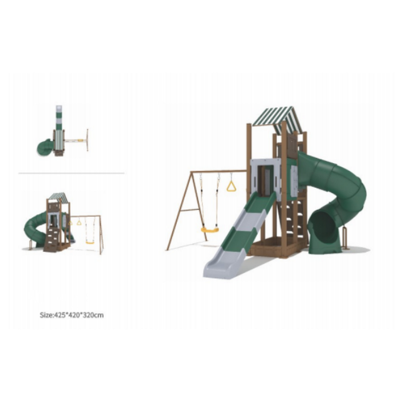 Children Playground Equipment Factory - Complete Set Outdoor Slide Climbing Wall