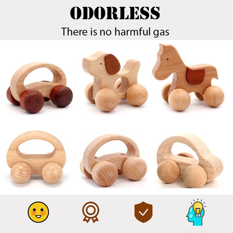 Wooden Push Toy Factory - Wholesale Montessori Nursery School Car Toy Track