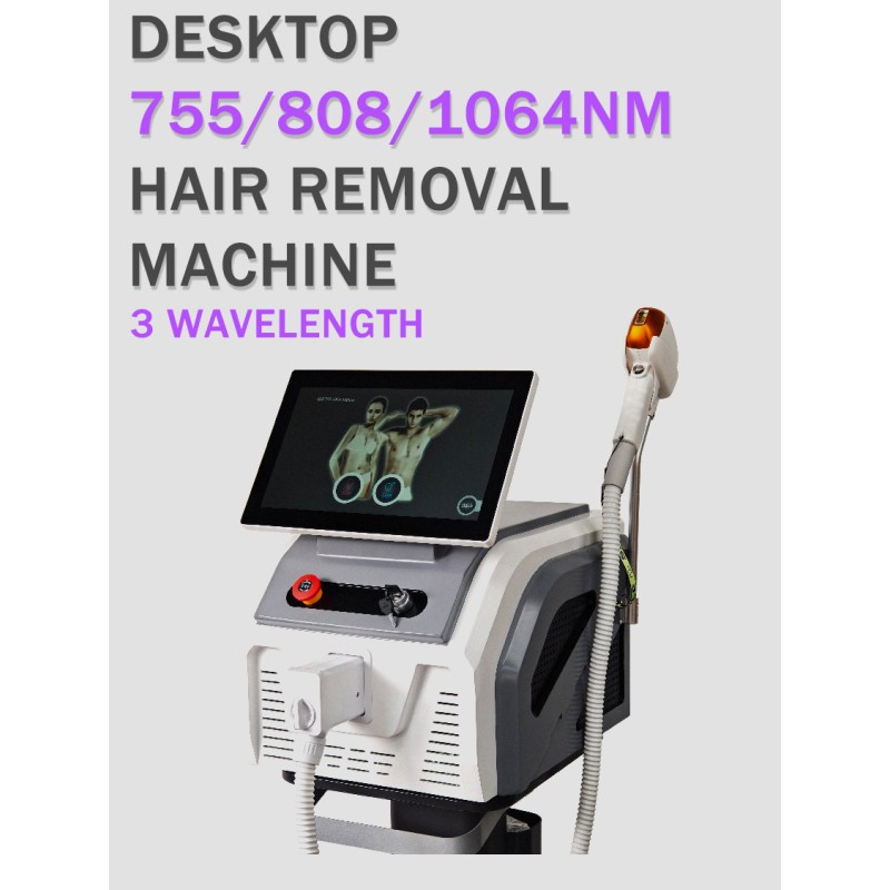 2025 Newest Diode Laser 755 810 1064nm Hair Removal Machine Skin Rejuvenation Machine Portable