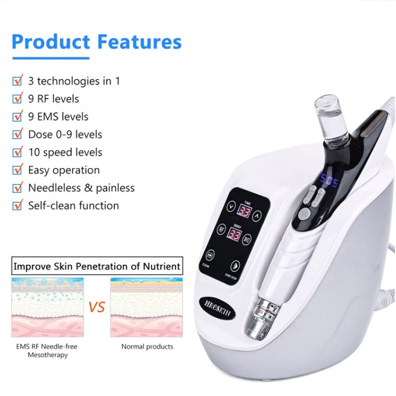 Laser Facial Rejuvenation Machine Facial Machine Ems No Needle for Skin Tightening Wrinkle Removal Face Lifting