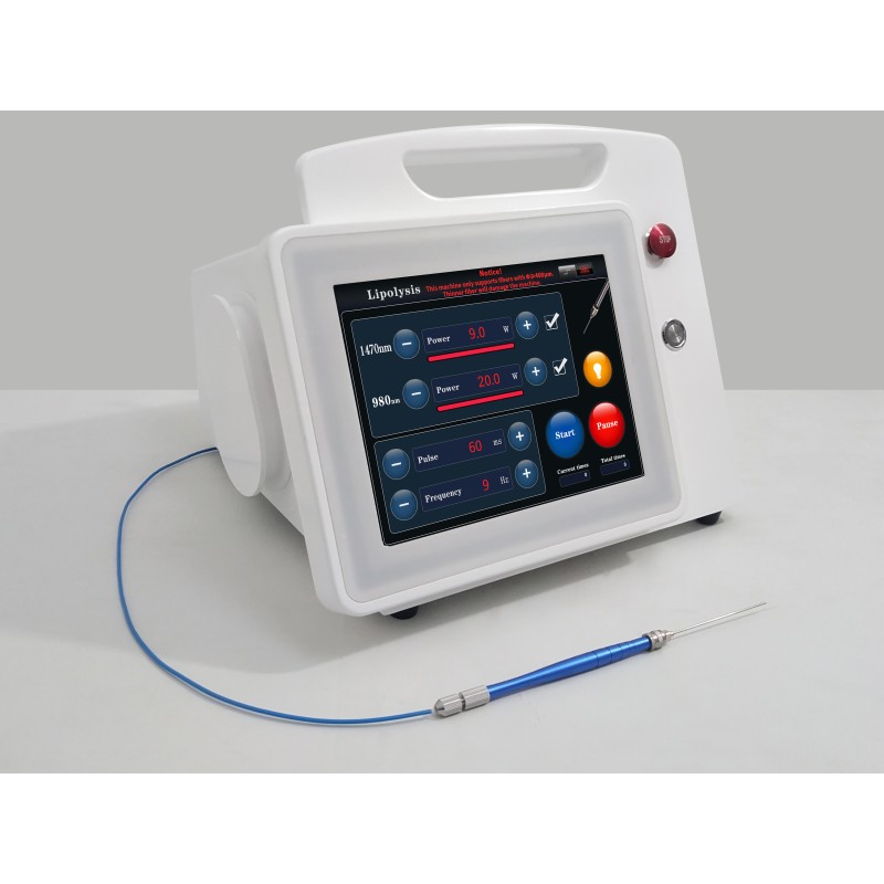 980nm20W+1470nm4w Diode Laser for Lipolysis Facial Lifting Firming Wrinkle Removal Effective Stubborn Fat Removal Abdomen