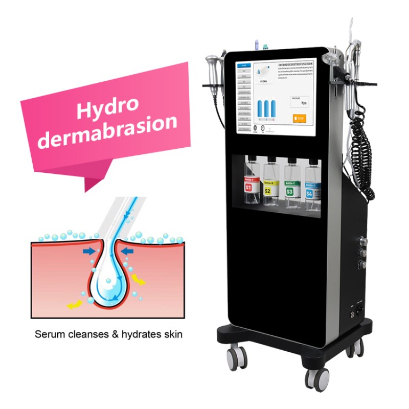 Vertical Hydro Microdermabrasion Machine Hydra Micro Diamond Dermabrasion Machine for Facial Cleaning Skin Rejuvenation
