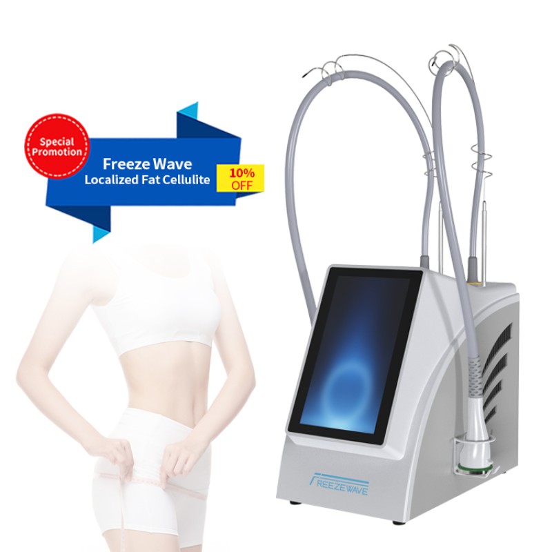 2025 NEW  2 in 1 Freeze Wave Machine Skin Tightening & Lifting 2 Handles Made of Plastic & Stainless Steel Slimming Machine