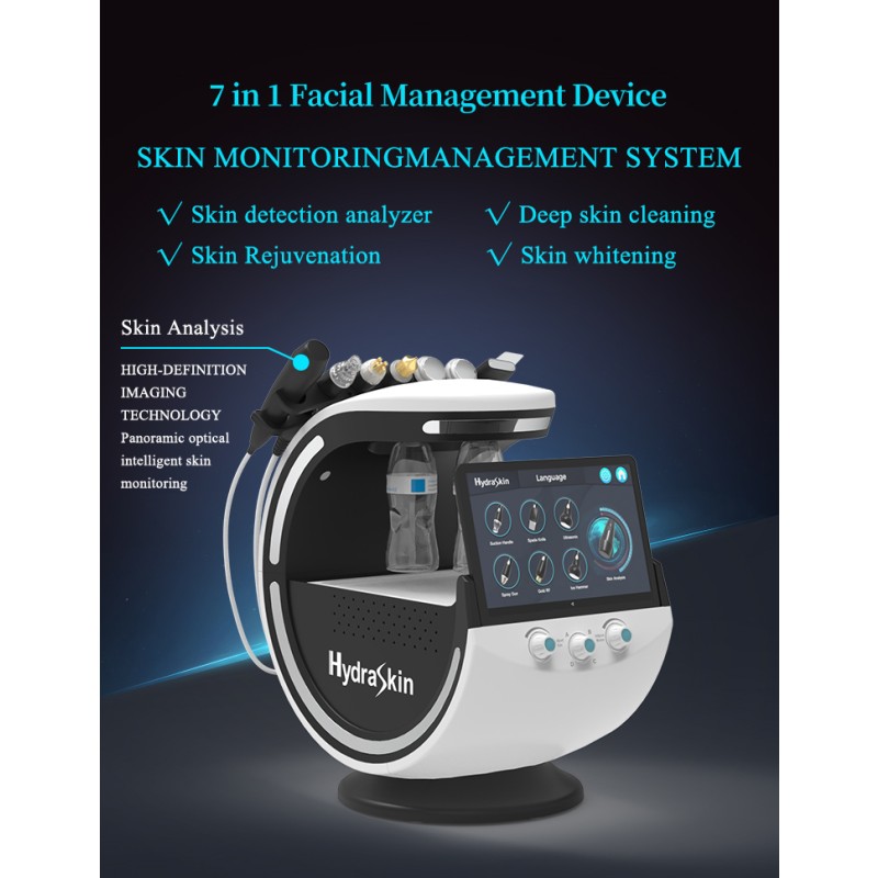 Ice Blue Pro Hydraskin Dermabrasion Skin Rejuvenation Machine Smart Ice Blue Machine Intelligent With Skin Analyzer Machine