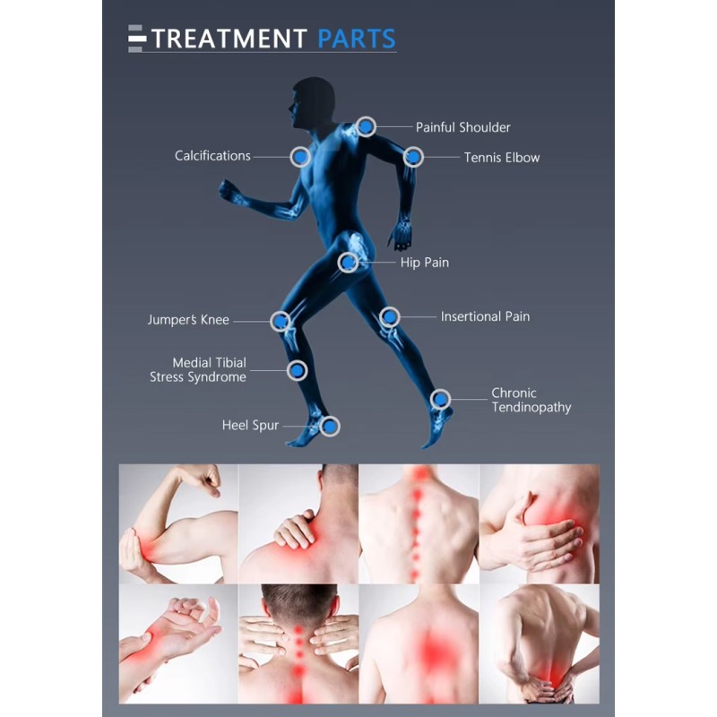Focus SW7 Shockwave Therapy  Extracorporeal Shockwave Therapy Device Electromagnetic Machine Onda De Therapy Device