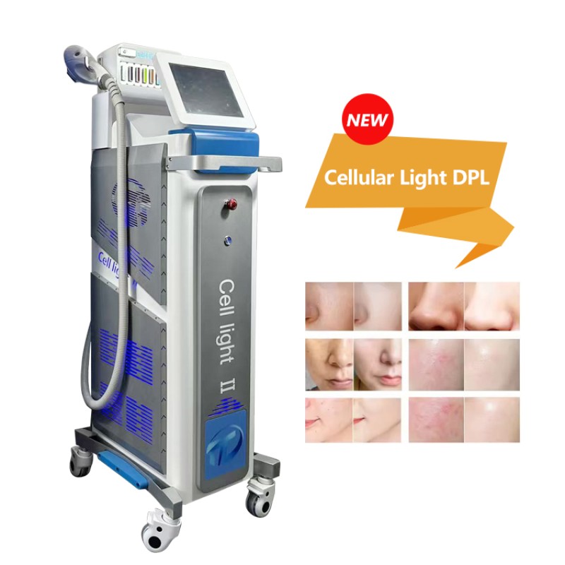 Professional Beauty Salon Equipment DPL Cell Light IPL Acne Red Blood Freckles Removal Standing Model Targeted Face Rejuvenation