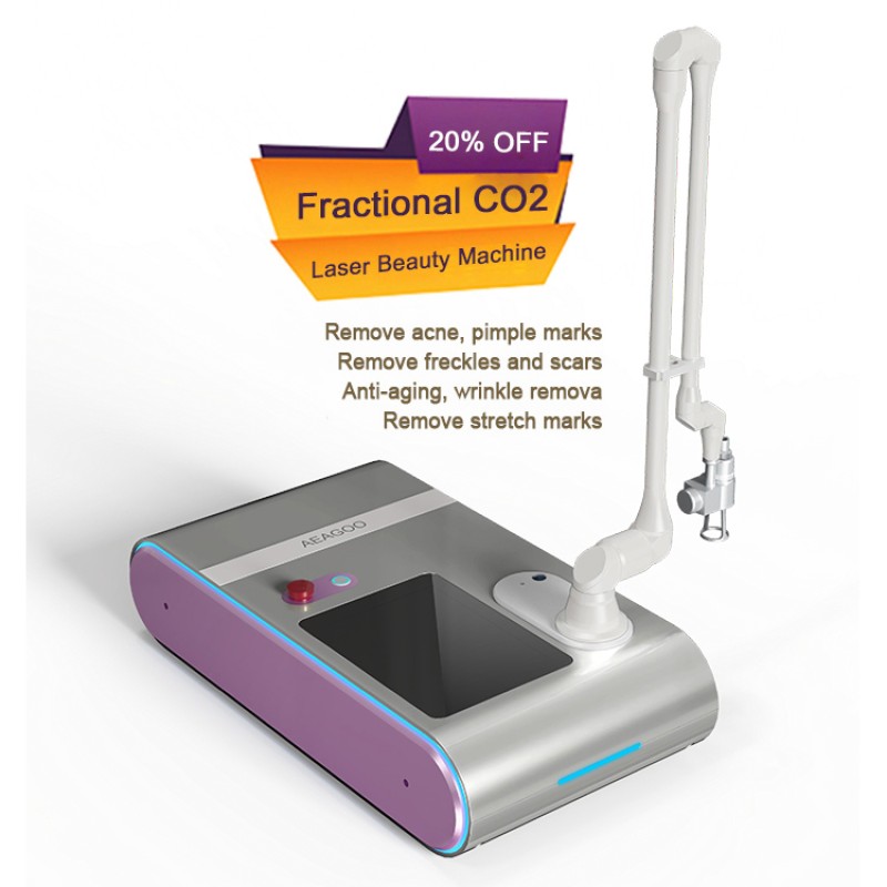 Desktop Acne Treatment Co2 Laser Skin Resurfacing Scar Removal Skin Tightening Co2 Fractional Laser Machine Skin Rejuvenation