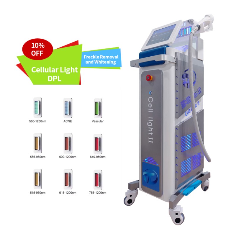 Professional Beauty Salon Equipment DPL Cell Light IPL Acne Red Blood Freckles Removal Standing Model Targeted Face Rejuvenation