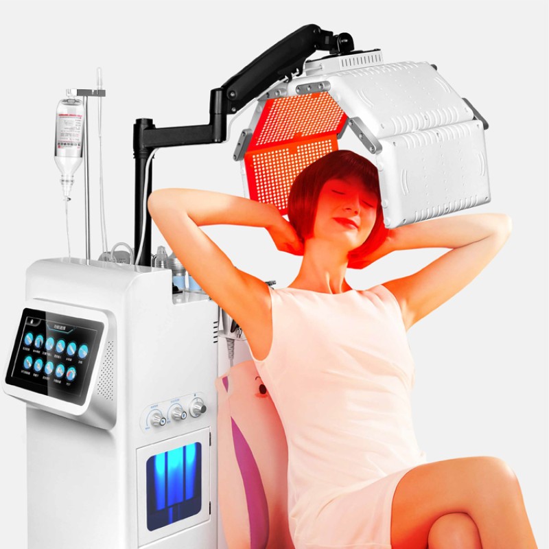 PDT Led Light Therapy Oxygen Jet Hydro Facial Cleaning Hydra Oxygen Jet Machine Skin Rejuvenation Scalp Facial Anti-acne Machine