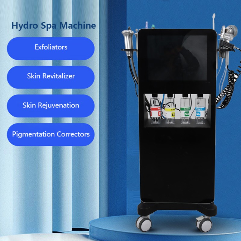 Vertical Hydraface Hydro Diamond Microdermabrasion 13 in 1 Facials Machine Oxygen Jet Aqua Peeling Hydra Beauty Facial Machine