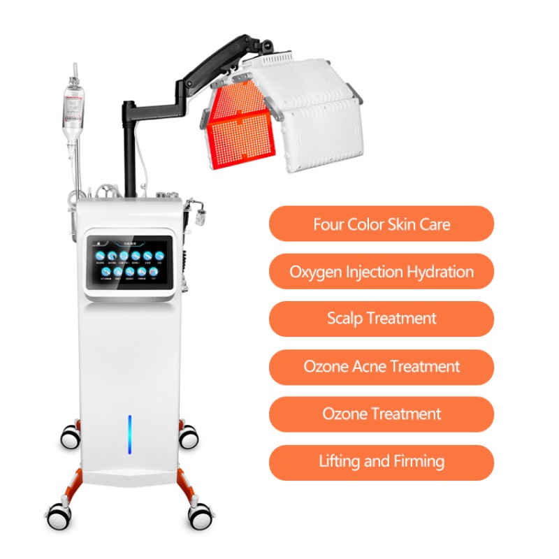 14 in 1 Dermabrasion Skin Care Machine PDT Light Deep Clean Rejuvenate Diamond Peeling Oxygen Jet Beauty Machine PDT Machine