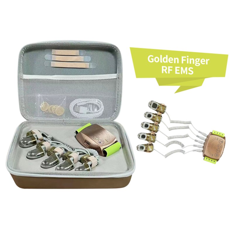 EMS RF Portable Golden Finger Massage Beauty Device Full Body Massage Personal Health Care Multiple Function Skin Tightening