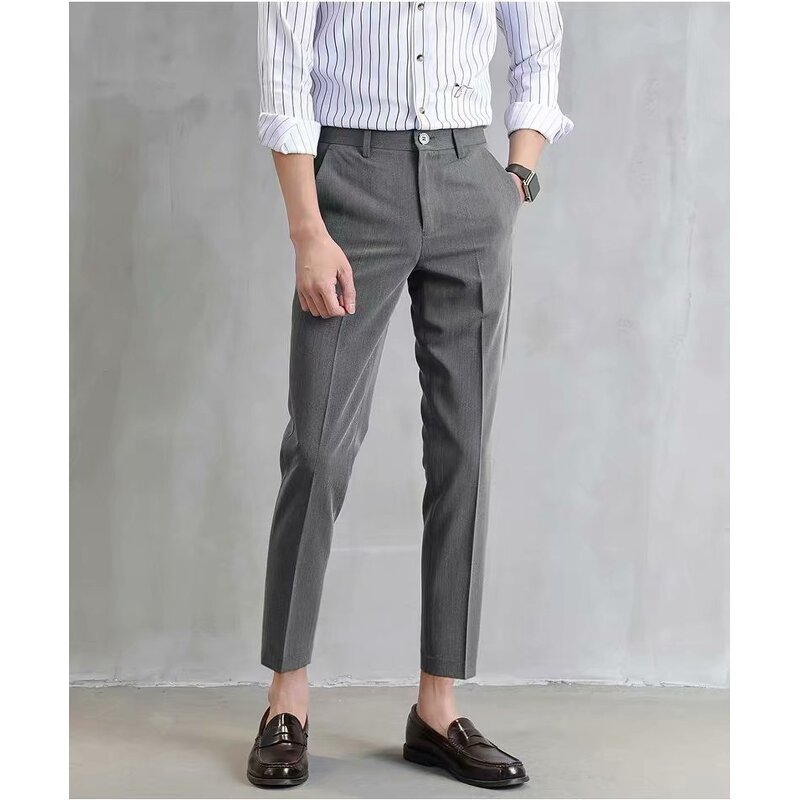 Men's Dress Pants Factory - High Stretch Custom Slim Fit Suit Pants
