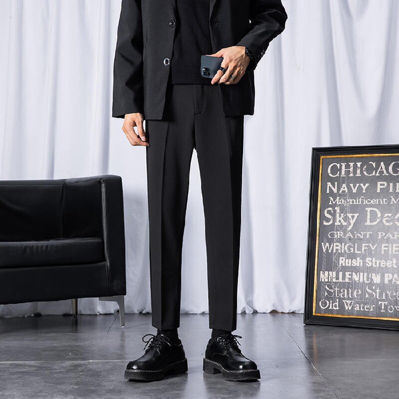 Men's Dress Pants Factory - High Stretch Custom Slim Fit Suit Pants