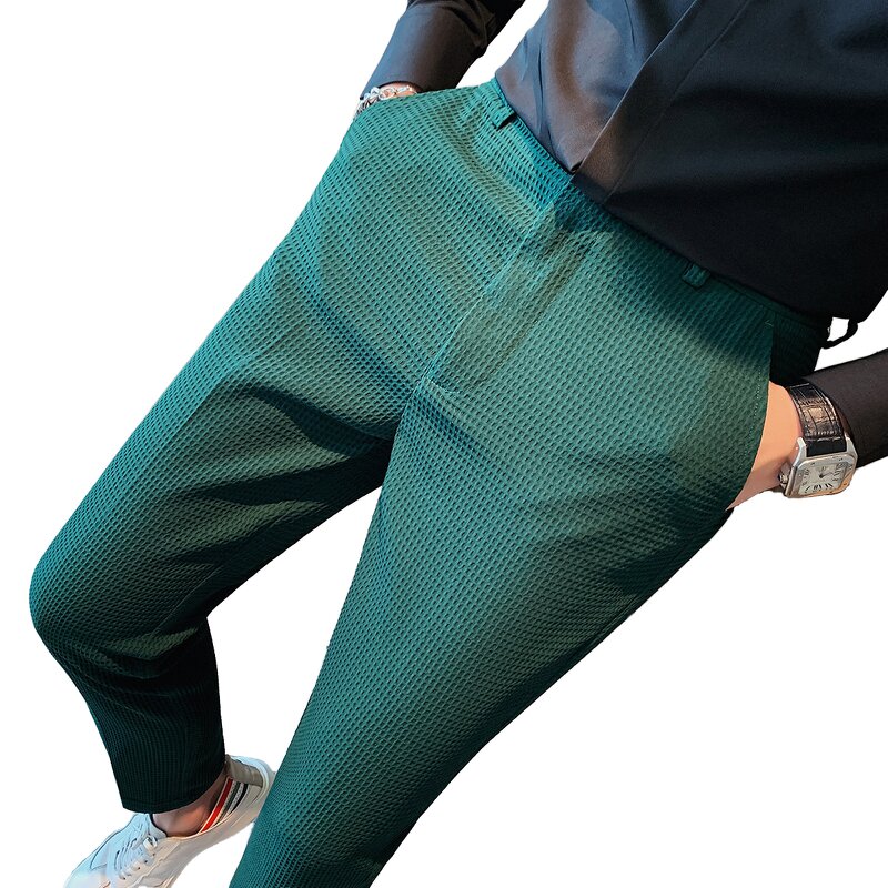 Corduroy Pants Factory - High Quality Brown Cargo Formal Korean Slim Fit