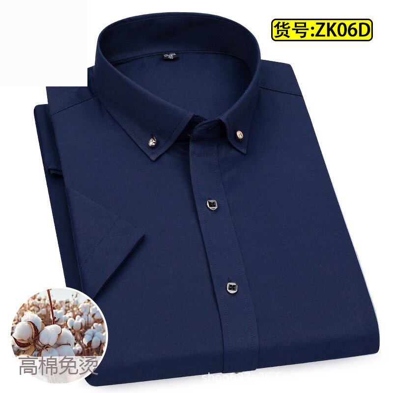 Men's Business Shirt Factory - 2025 Cotton No-iron Long-sleeved Loose Striped