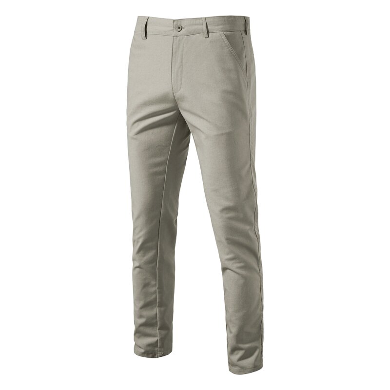 Men's Casual Pants Factory - Autumn Cotton Linen Breathable Straight Leg