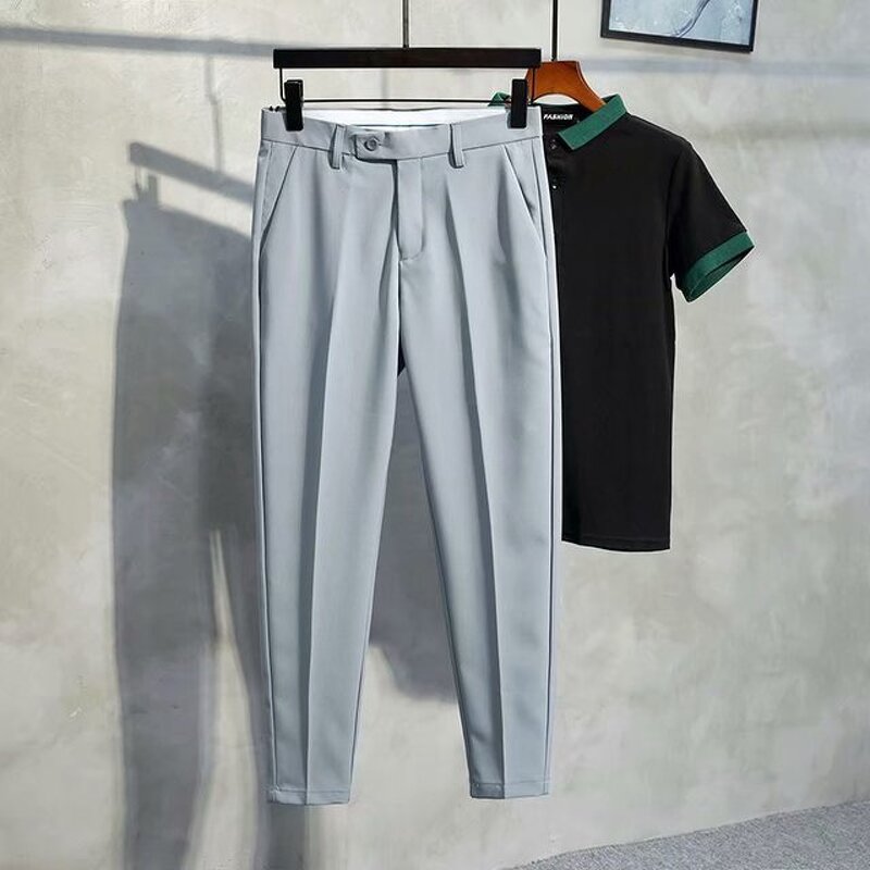 Men's Stretch Pants Factory - New Slim Plus Size Business Casual Wear