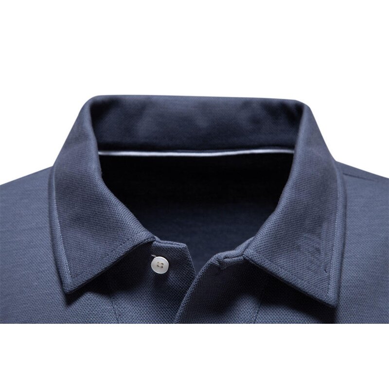 Men's Long Sleeve Polo Shirt Factory - Stylish Casual Slim Fit Solid Color