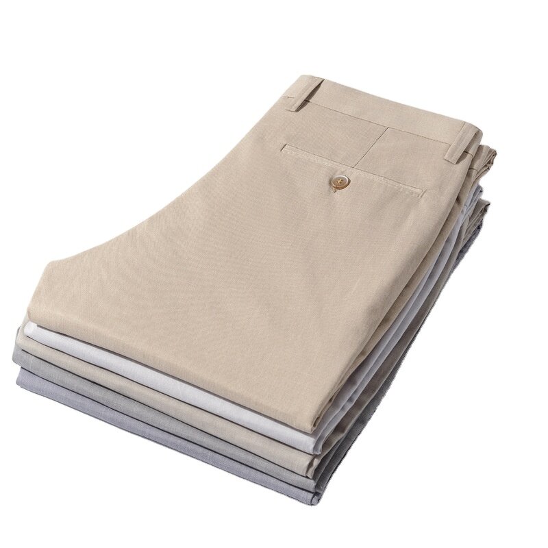 Men's Linen Pants Factory - Sustainable Straight Thin Stretch Breathable
