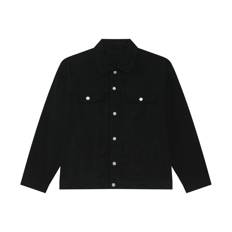 Men's Denim Jacket Factory - OEM Oversized Vintage Printed Distressed