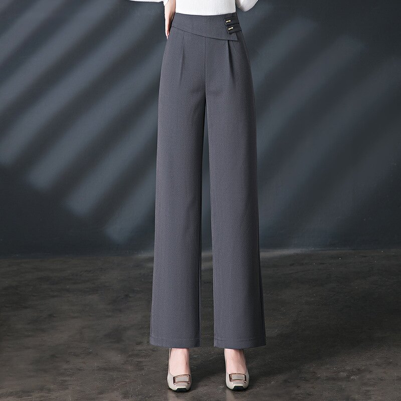 Women's Wide-leg Pants Factory - Korean Style Drape High-waisted Loose