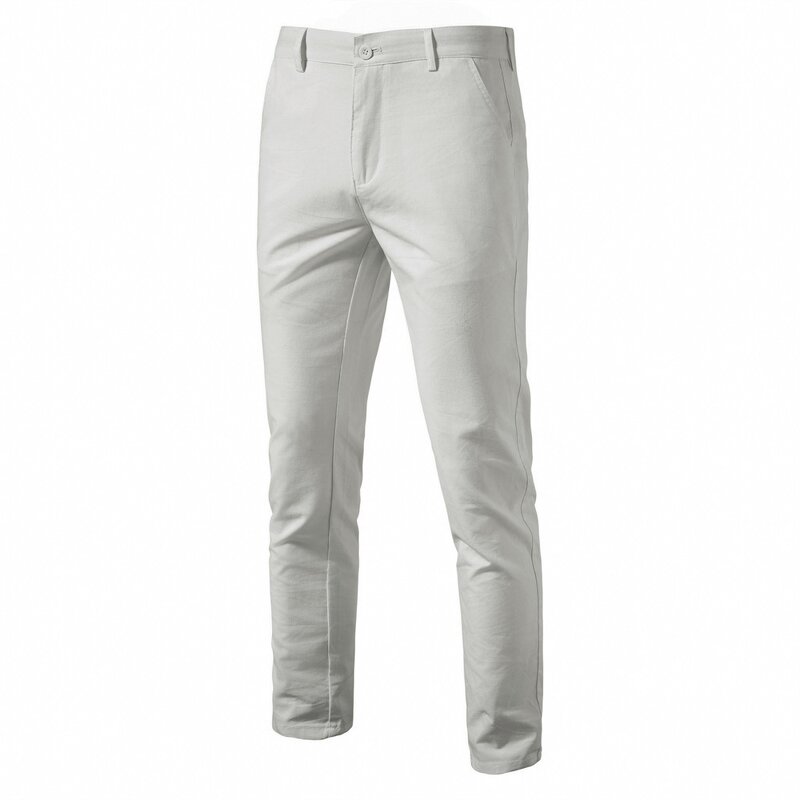Men's Casual Pants Factory - Autumn Cotton Linen Breathable Straight Leg