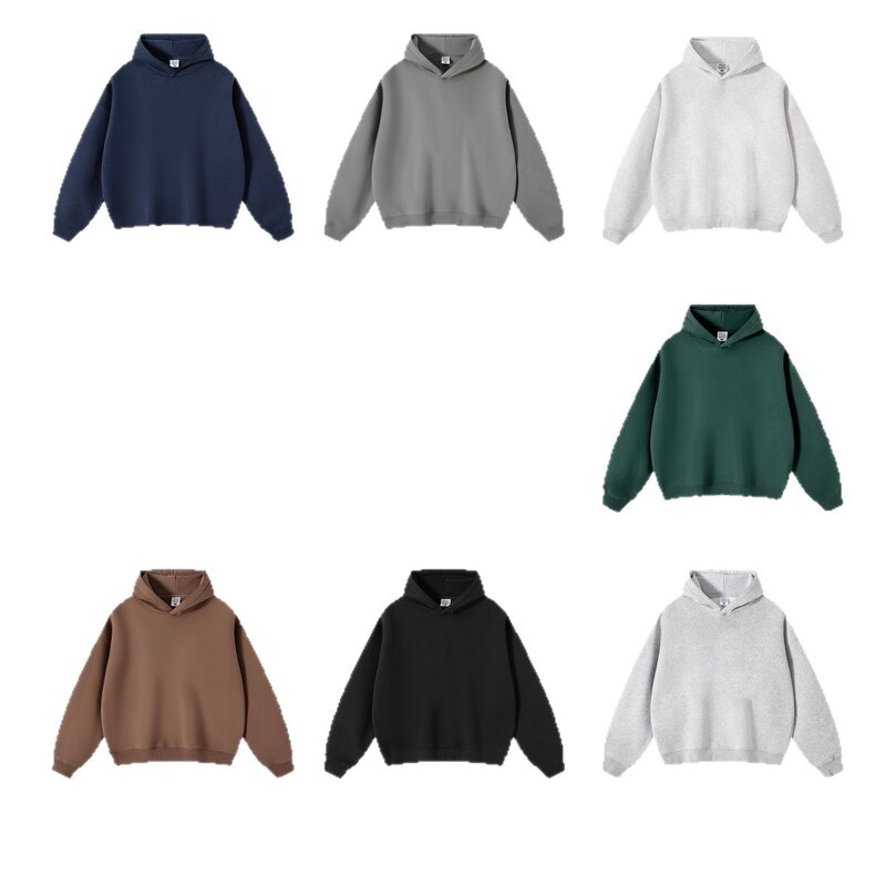 Hooded Sweatshirt Set Factory - Autumn Winter Two-Piece Boxy Short Wide