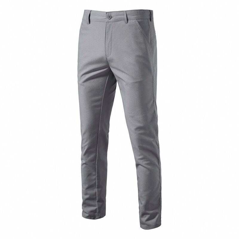 Men's Casual Pants Factory - Autumn Cotton Linen Breathable Straight Leg