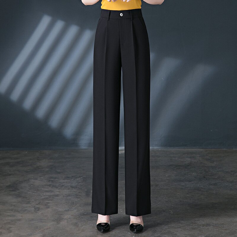 Women's Silk Trousers Factory - Custom Oversize Square Straight Wide Leg