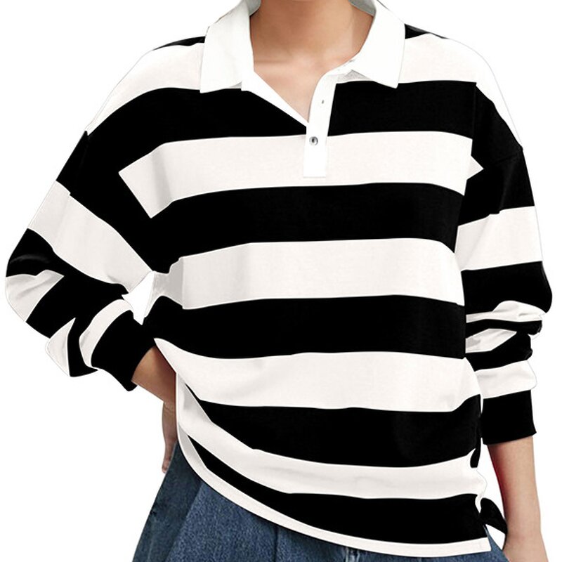 Men's Rugby Shirt Factory - Long Sleeve Black Grey Two Tone Color