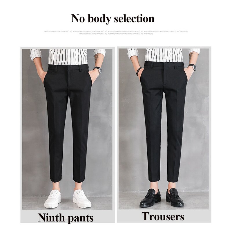 Men's Elastic Pants Factory - Spring Autumn Casual Fashion Slim Fit