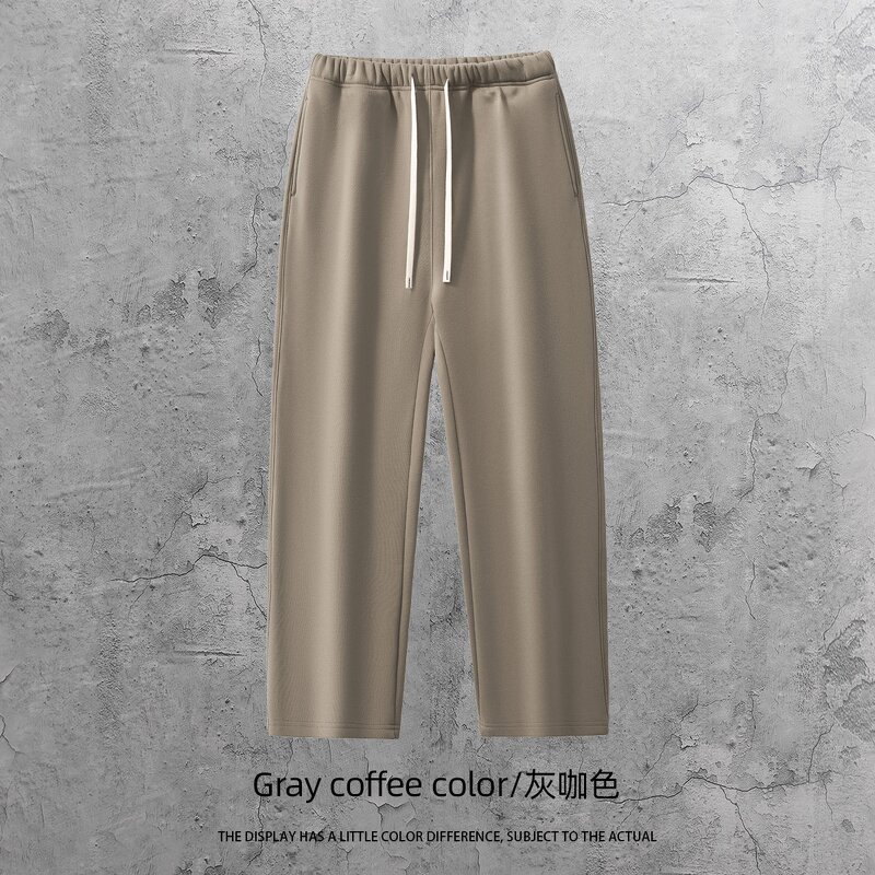 Terry Sweater Pants Suit Factory - Autumn Men's Casual 420G Solid Pattern