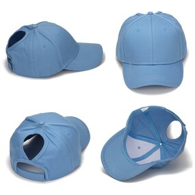 Ponytail Baseball Cap Factory - OEM New Cotton European Women's Solid