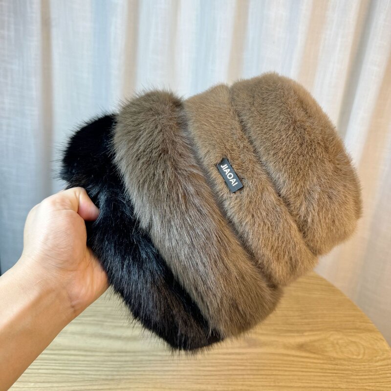 Bucket Hat Manufacturer - OEM New Winter Large Brim Windproof Warm