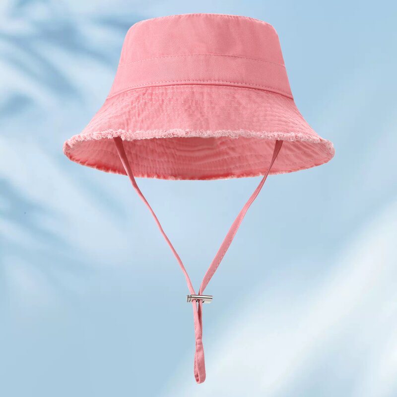 Bucket Hat Supplier - OEM Spring Summer Washed Large Eaves Fur Edge