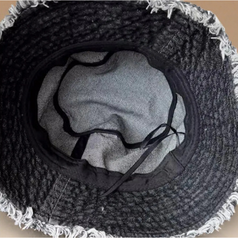 Bucket Hat Factory - OEM Custom 3D Embroidery Washed Denim Vintage