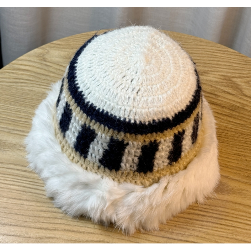 Knitted Beanie Supplier - OEM Customized Women's Winter Rabbit Hair Pattern