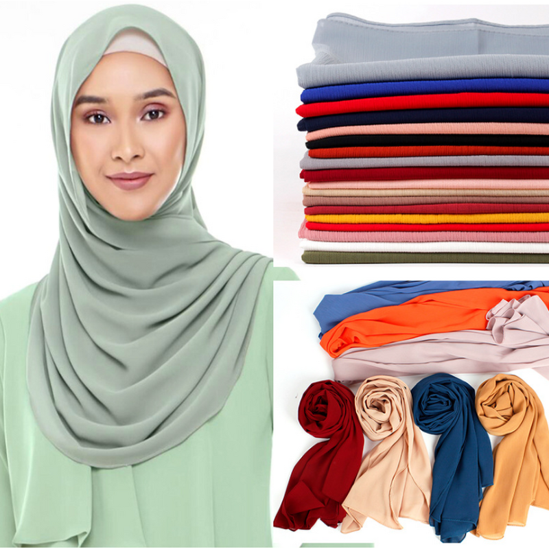 Hijab Scarf Supplier - OEM Factory Wholesale 100D Crepe Chiffon