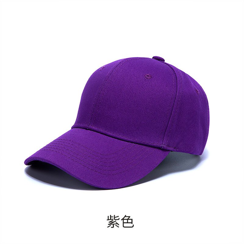 Baseball Cap Factory - OEM 6-piece Solid Color Cotton Customized LOGO