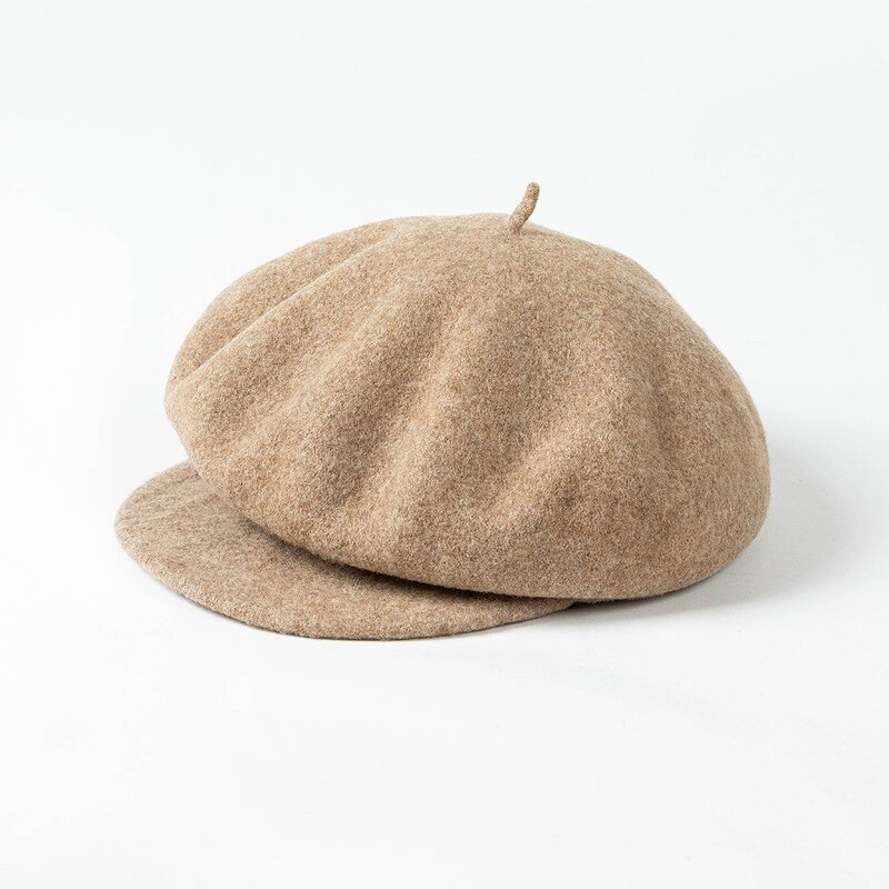 Beret Manufacturer - OEM New 100% Wool Striped Winter Warm Duckbill
