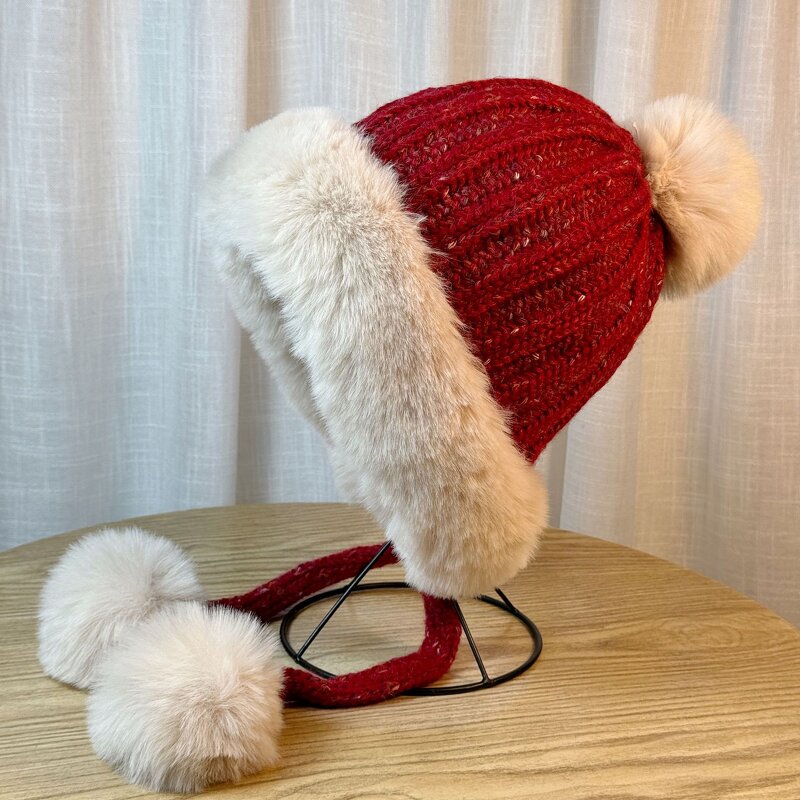 Lei Feng Hat Supplier - OEM Winter Warm Customizable Thick Knitted